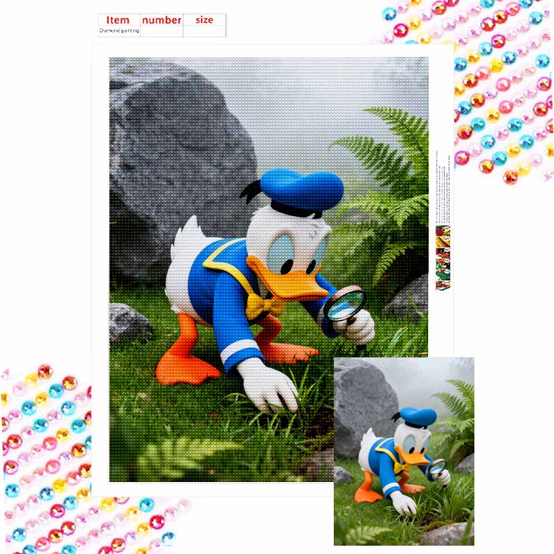Disney Donald Duck diamond art painting kit 5D handmade diy diamond painting, home wall decoration