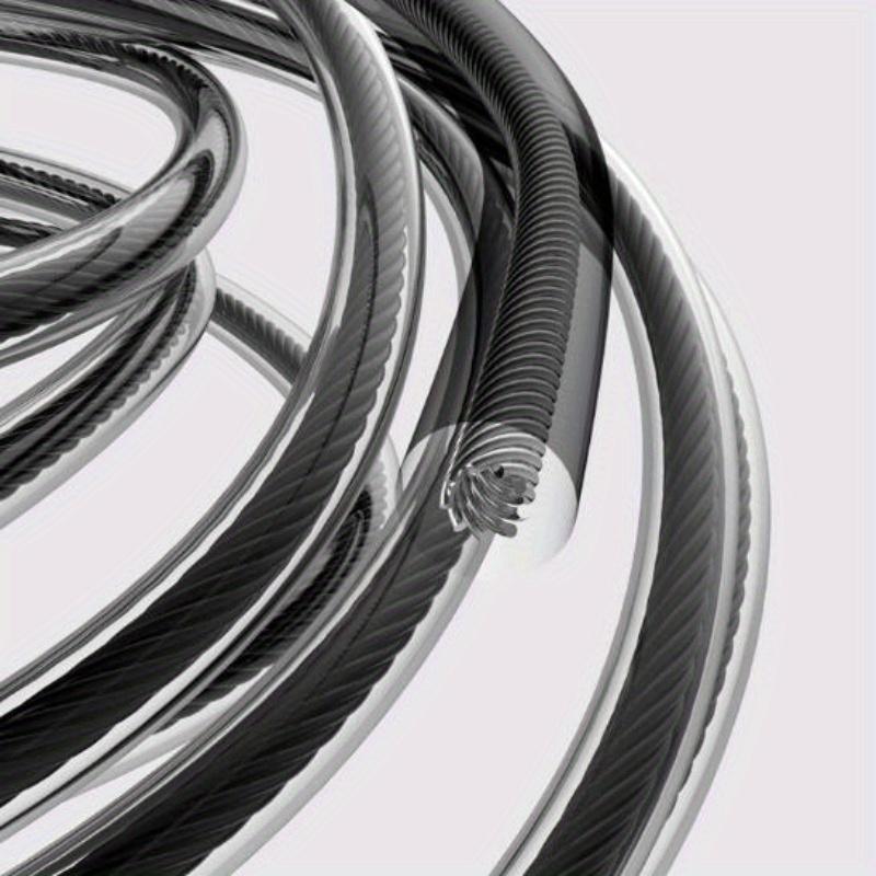 1 ks nastavitelné ocelové švihadlo s pěnovou rukojetí pro fitness, domácí cvičení a hubnutí