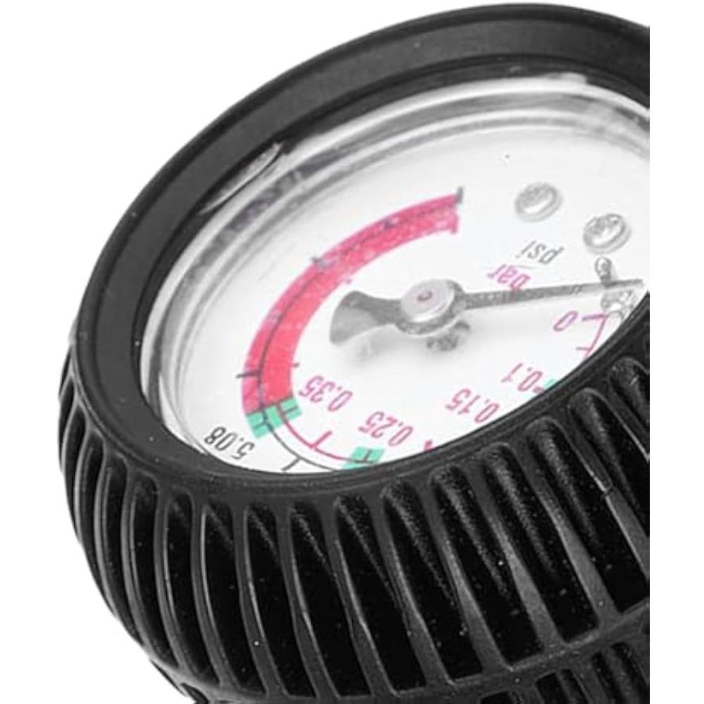 Inflatable Boat, 0-5.08 PSI Air Pressure Fishing Inflatable Boat Barometer Inflatable Boat Parts for Inflatable Boat/Kayak/Surfboard/Raft (Black)