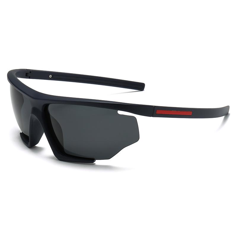 European American Retro Cycling Sunglasses: Large Frame, Iridescent, UV Protection for Outdoor Sports