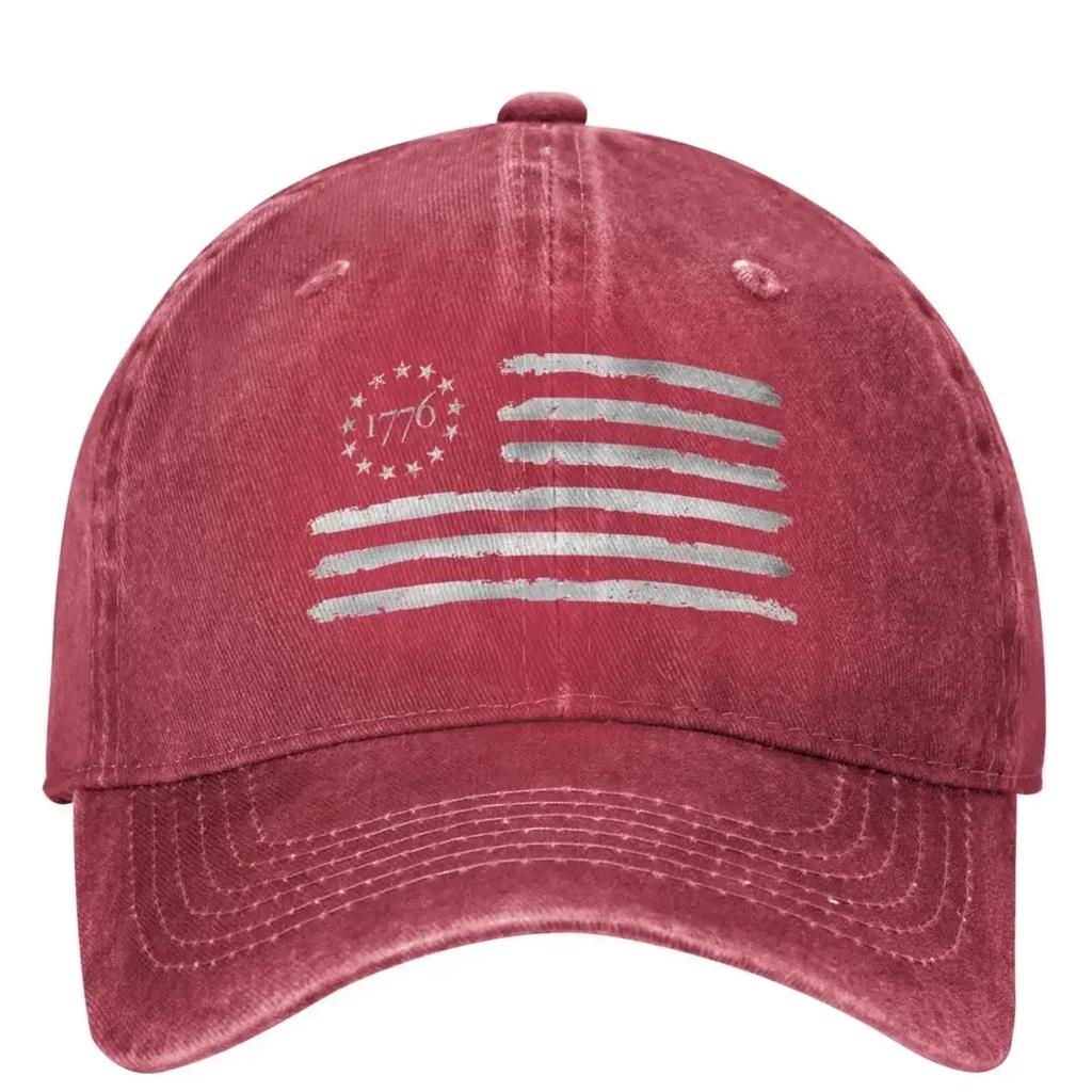 Betsy Ross Flag USA America United States 1776 Baseball Cap July 4th Outdoor Sun Trucker Dad Hat Unisex Sun Visors Baseball Caps