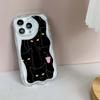 LZ7 Cartoon Cat Cute Clear Soft Wave Phone Cases for iPhone 15 13 Pro Max 12 Mini 14 8 Plus XS Max XR 6 Protection Back Cover