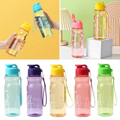 550ml Outdoor Multi-color Sport Water Bottle Plastic Water Cup Large Capacity
