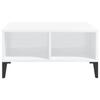 VidaXL Coffee Table High Gloss White 60x60x30 Cm Chipboard