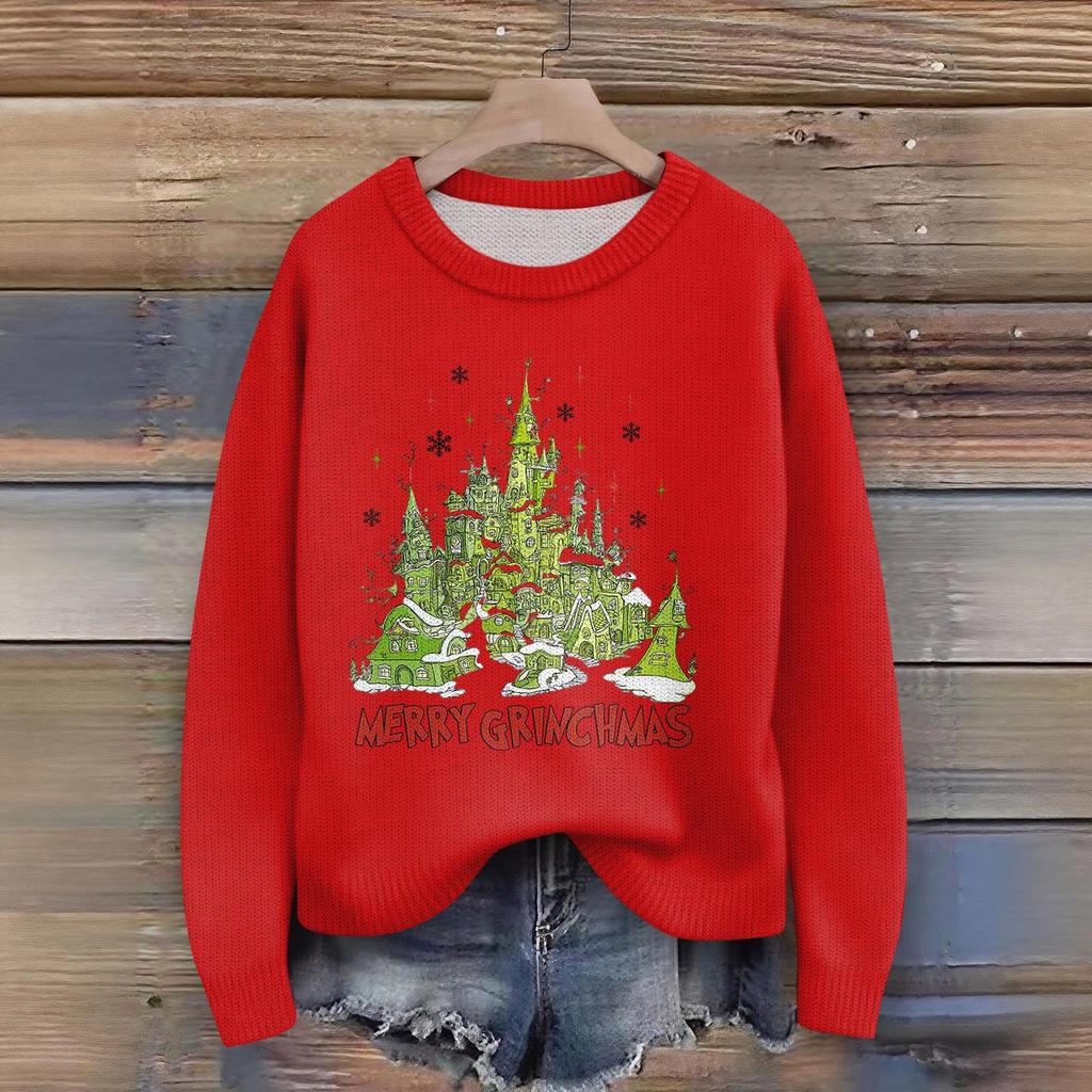 Women's Fashion Casual Long Sleeve Neck Sweater Pullover Top