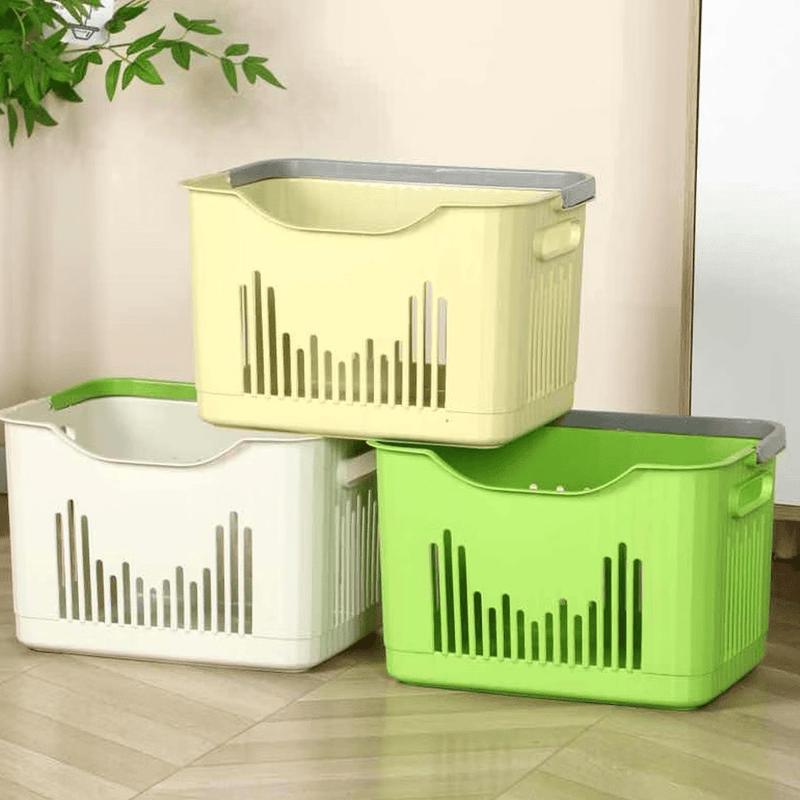 Plastic Storage Basket with Handles