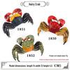 Ocean Crab Simulation Toy Set: Includes Hermit, Swimming, and Three-Spot Plastic Models