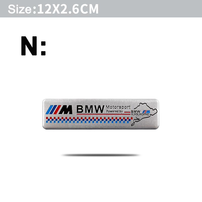Sticker Emblemi Styling Auto Lega di Alluminio Parafango Auto Bagagliaio Stemmi Per BMW M E46 E90 E60 F30 F10 E39 E36 F20 G30 /Valvole Pneumatici Auto