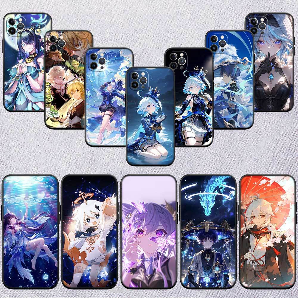 Genshin Impact Cute Phone Case for Motorola Edge 60 60s 70 G86 G56 G54 E14 G04S G45 G54 G64 X30 X40 X50 S30 S50 Pro Power Tylus