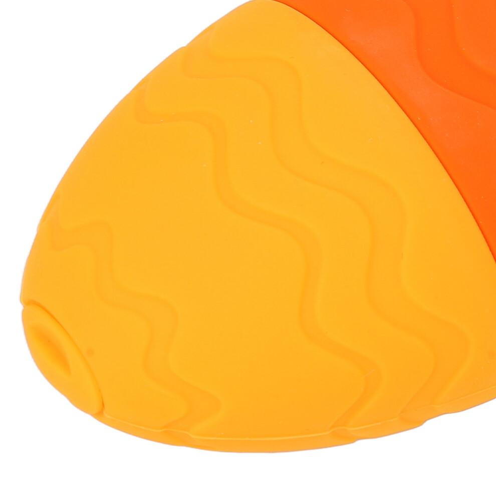 Egg Shaped Silicone Ice Face Roller for Puffiness, Dark Circles, Skin Firming, Orange