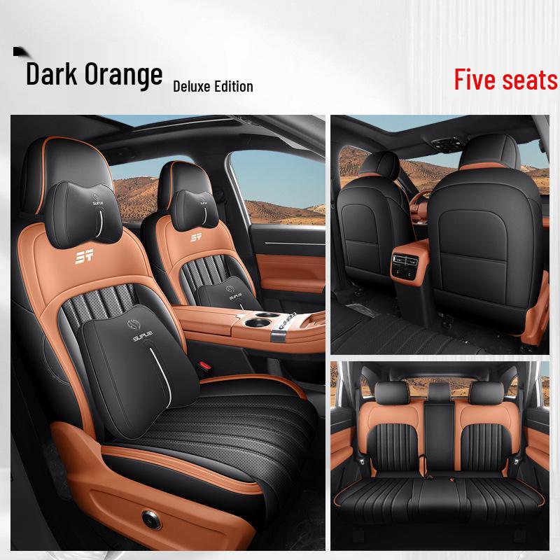 Universal All-Season Leather Seat Cover for Geely Galaxy Starbright 8