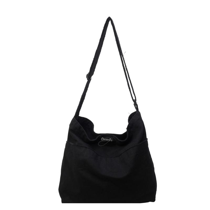 

Сумка через плечо Холщовая сумка через плечо Большая сумка чёрный