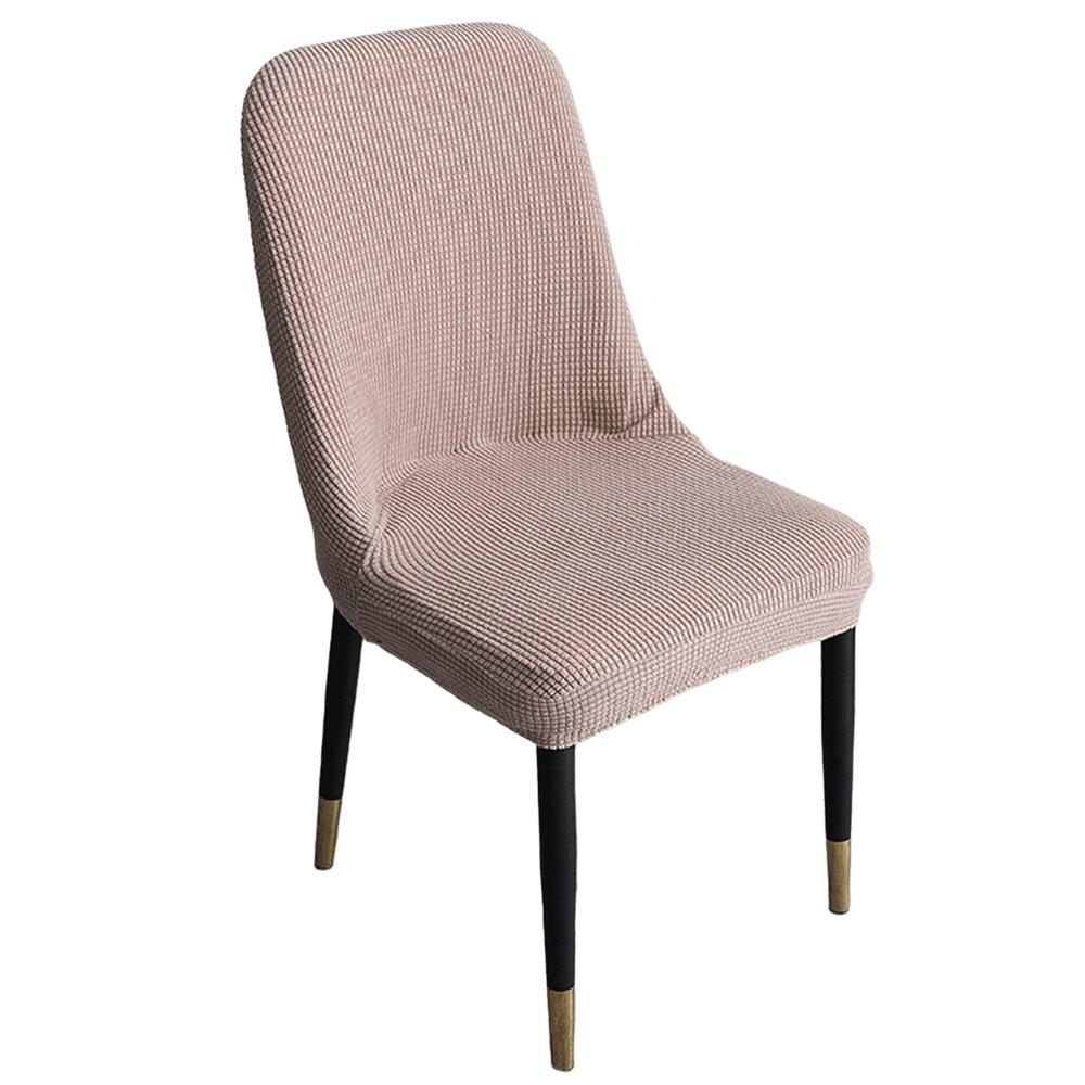 Curved Integrated Seat Cover High-elastic Stool Slipcover Dining Chair Cover for Home Decoration