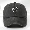 Love Cross Printed Baseball Cap Fashionable Outdoor Leisure Sports Sun Hat Washed Retro Soft Top Comfortable Peaked Cap