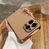Personalised Customized Name Case For iPhone 14 13 12 11 15 16 Pro Max Initials Leather Soft Plating Bumper Cover 16 15 Pro Max