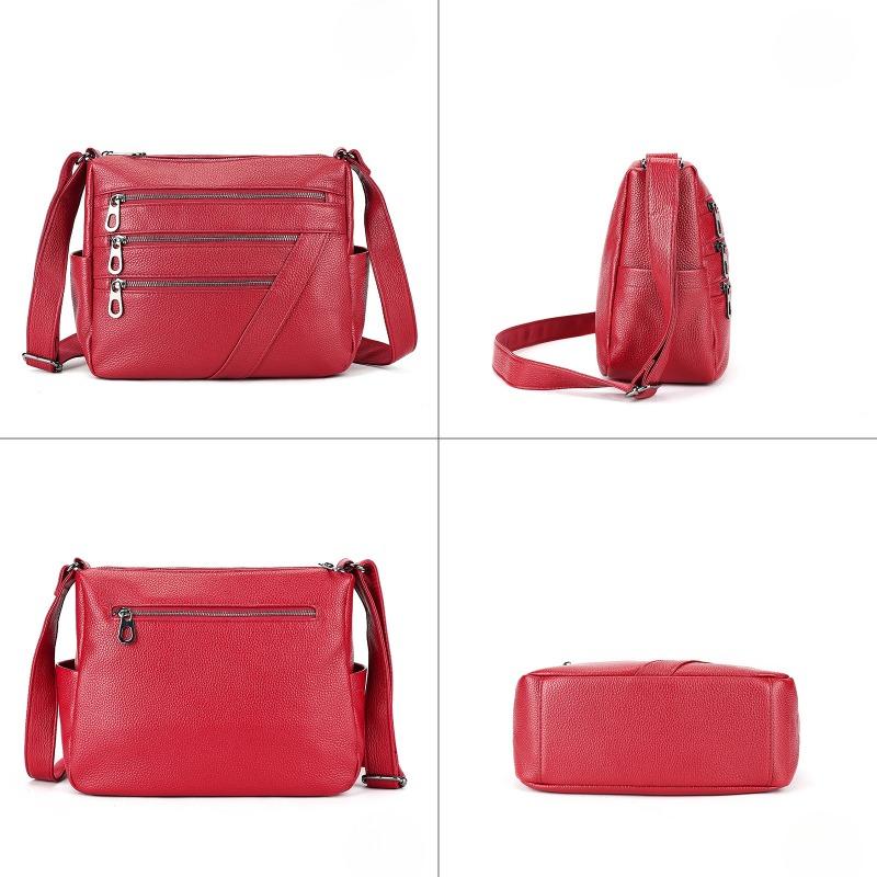 Genuine Leather Women's Crossbody Bag Top-grain Cowhide Women's Bag Single-shoulder Bag Commuting Crossbody Bag