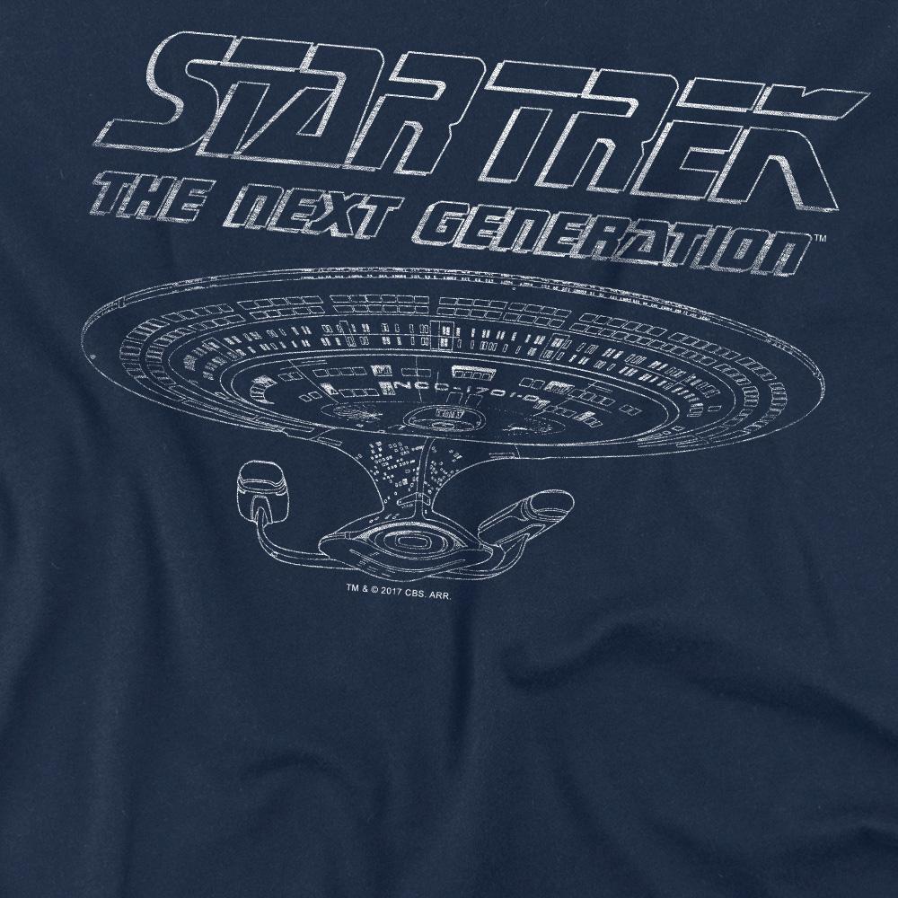 STAR TREK Mens The Next Generation Enterprise T-Shirt