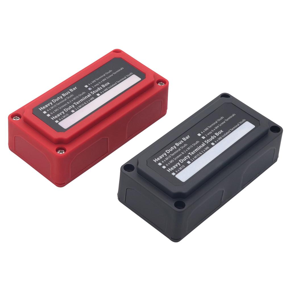 Heavy Duty Power Distribution Block with 100A Capacity Easy Wiring BusBar Box Simple Installation fit for Car & Boat