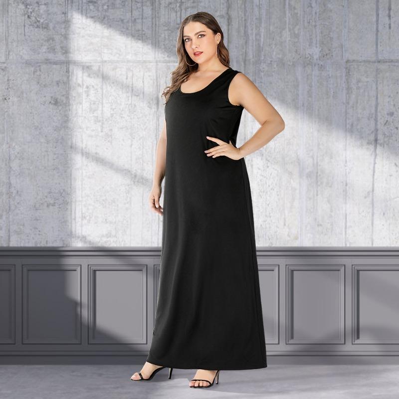 Летние повседневные платья без рукавов для женщин — фото 11