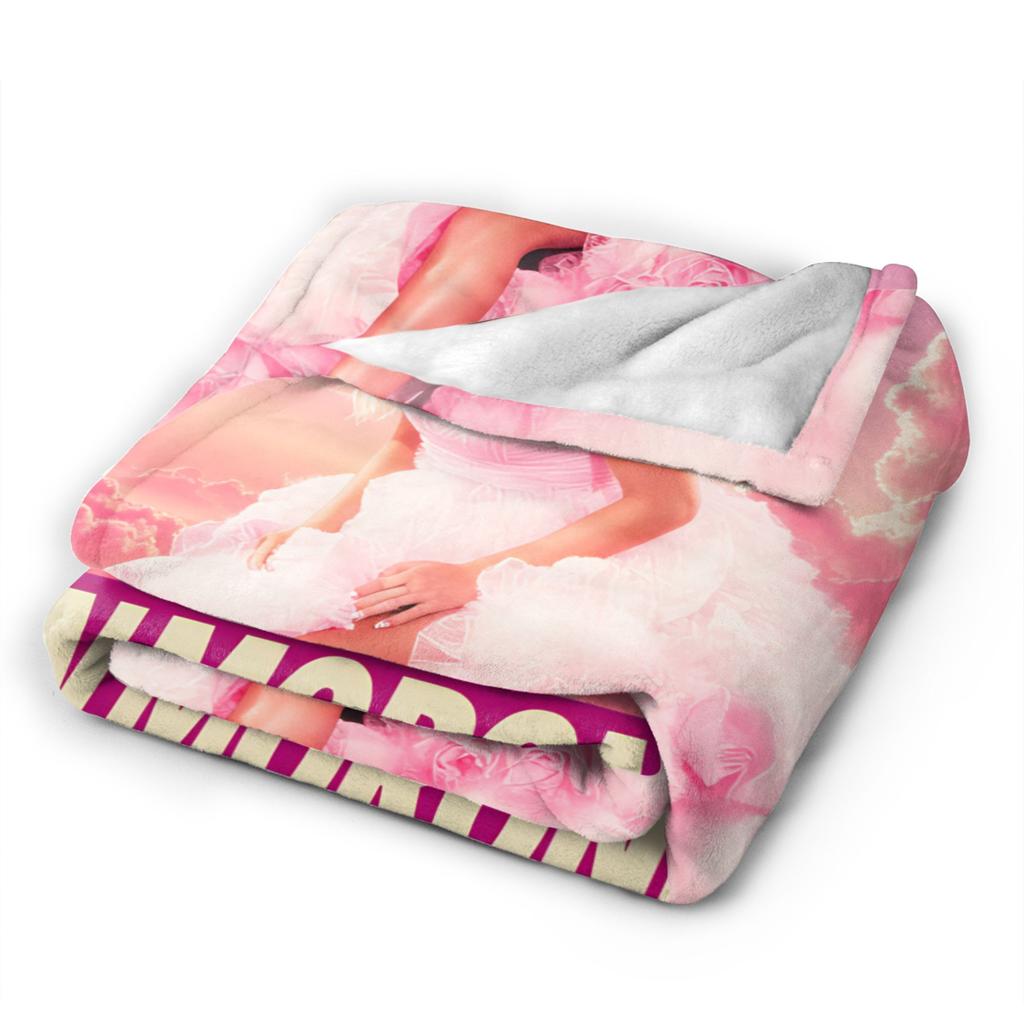 Warm Soft Blanket Picnic Megan Moroney Singer Cloud 9 Album Throw Blanket Flannel Bedspread For Bedroom Pattern Sofa Bed Cover