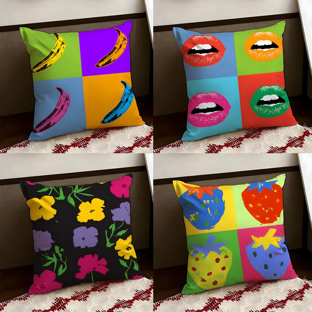 AAndy WWarhol Art Cushion Cover Reversible Soft Durable Pillow Cover Home Car MultiScene Use for Daily Comfort