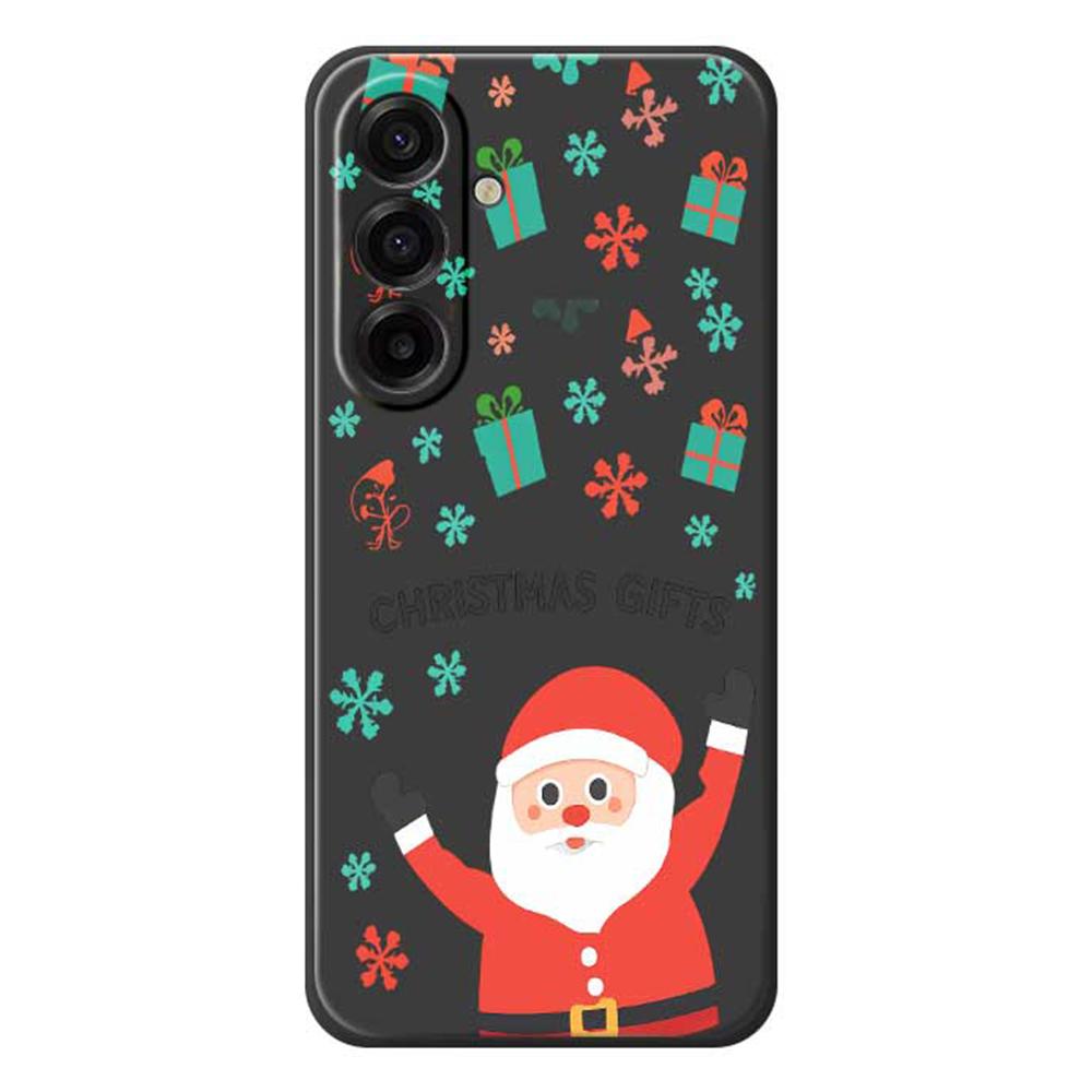

For Samsung Galaxy A17 5G/A17 4G Case Christmas Gifts Pattern Printing Straight Edge TPU Phone Back Cover D