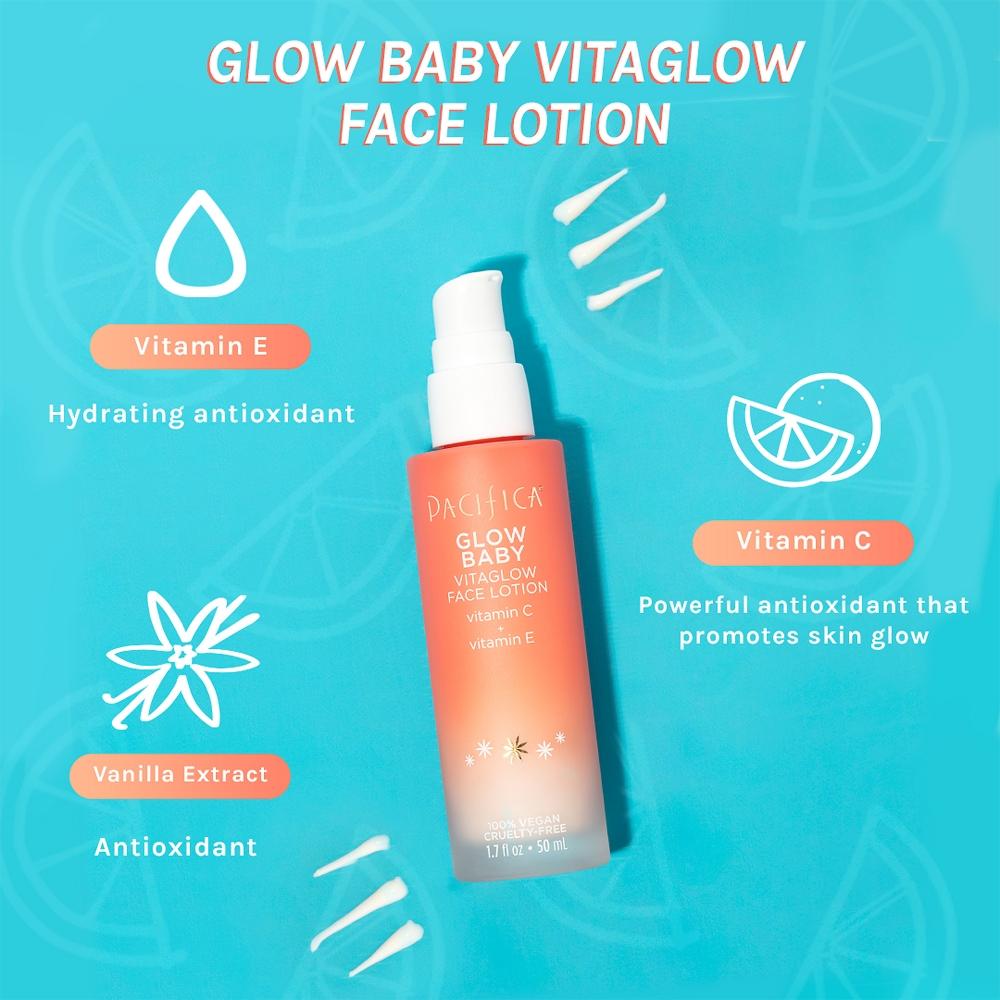 PaCifiCa Glow Baby vitaGlow FaCe Lotion With Vitamin C 1.7 Oz