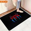 Bath Mat 1pc, Spider Red Blue Logo, MARVEL Flannel Rectangular Mat, Bathroom Non-Slip Entrance Mat, Fun Door Decoration Mat, H