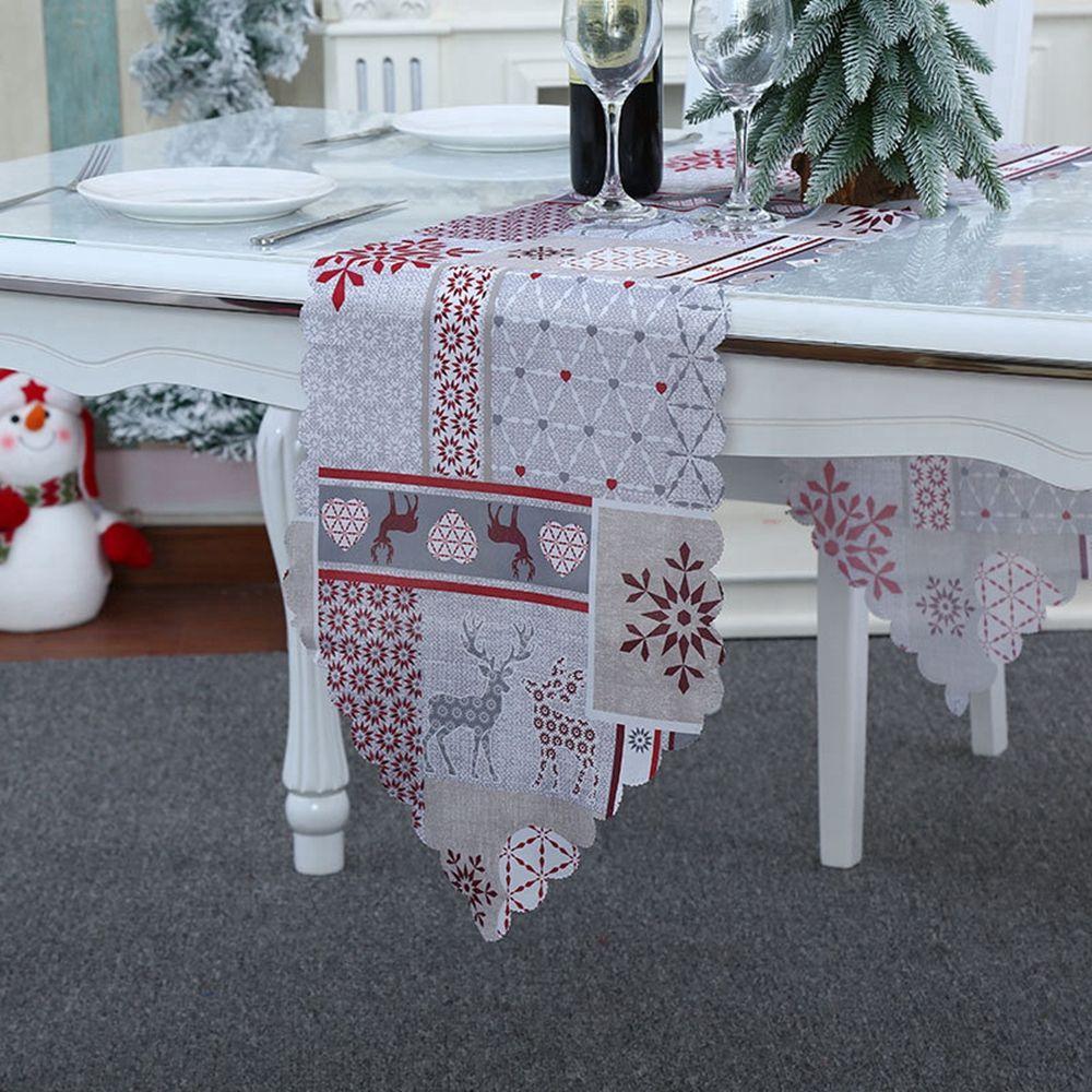 For Wedding Kitchen Flowers Christmas Decoration Christmas Table Runner Tablecloth Table Runner