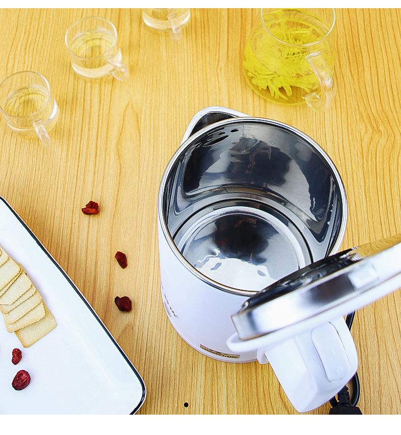 Fierbător electric Wanlida din oțel inoxidabil cu izolație dublu strat și imprimare logo