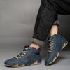 Autumn Winter Handmade Split Leather Boots Men Shoes Comfortable Ankle Boots For Men Casual Shoes Moccasins Men Boots