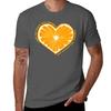 Orange Juice Heart Tshirt Holiday Party Tshirt For Unisex