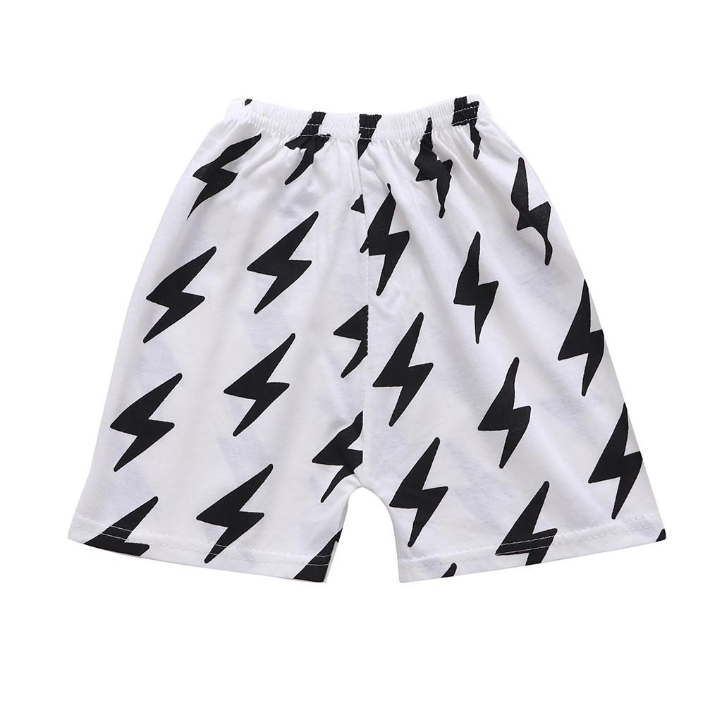 Toddler Child Baby Boys Girls Short Sleeve Cartoon Tops Shirt+Pants Outfits Set