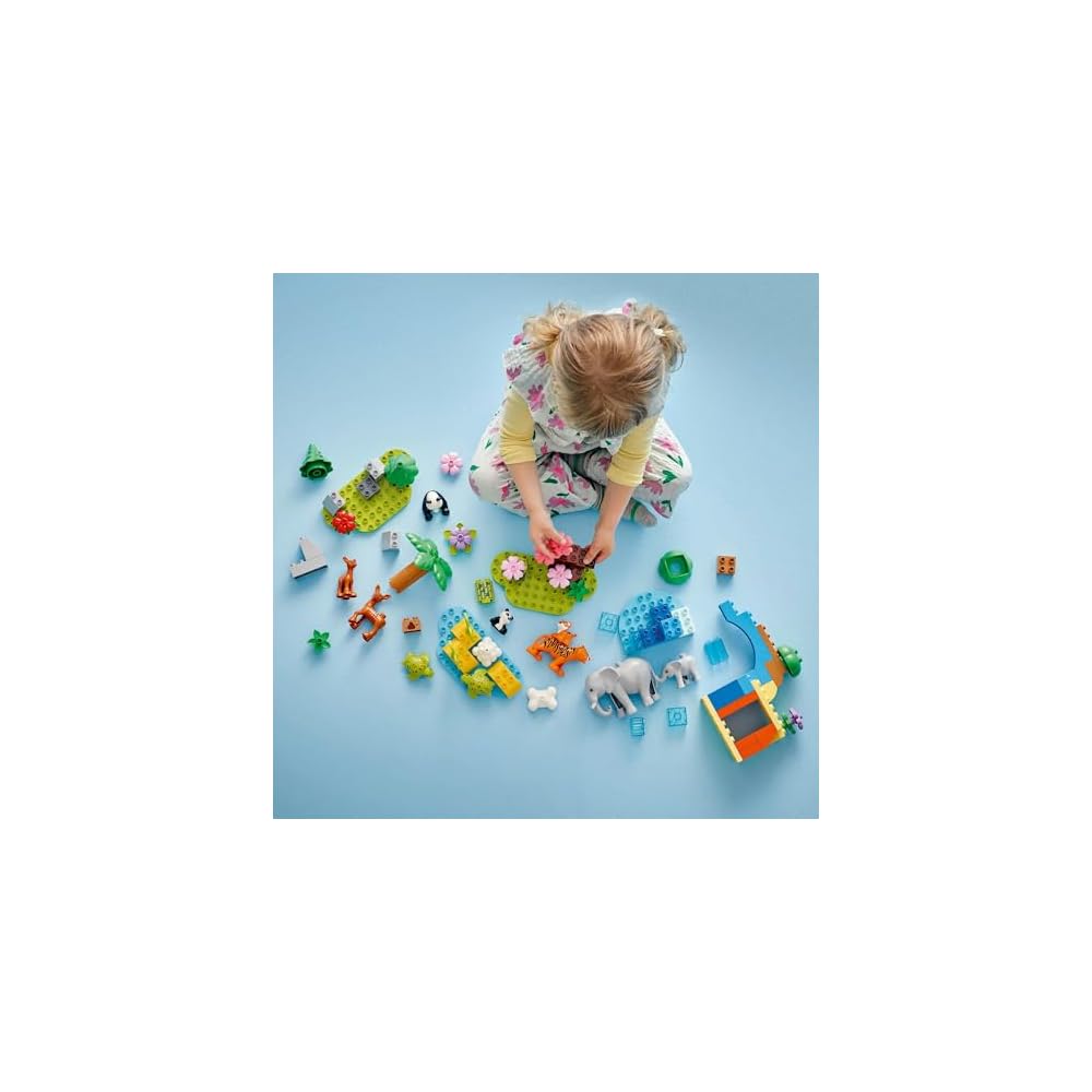 LEGO DUPLO Animal Family 3-in-1 Building Set 92 Pieces Educational Toy for Kids Ages 2-4