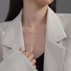 Sterling Silver Choker Twist Necklace for Women Fashion Elegant Charms Geometric Korean Chain Jewelry Accessories