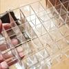 9/40 Grid Household Transparent Lipstick Storage Rack Organizing Box Plastic Desktop Lipstick Sorting Rack Cosmetics Storage Box
