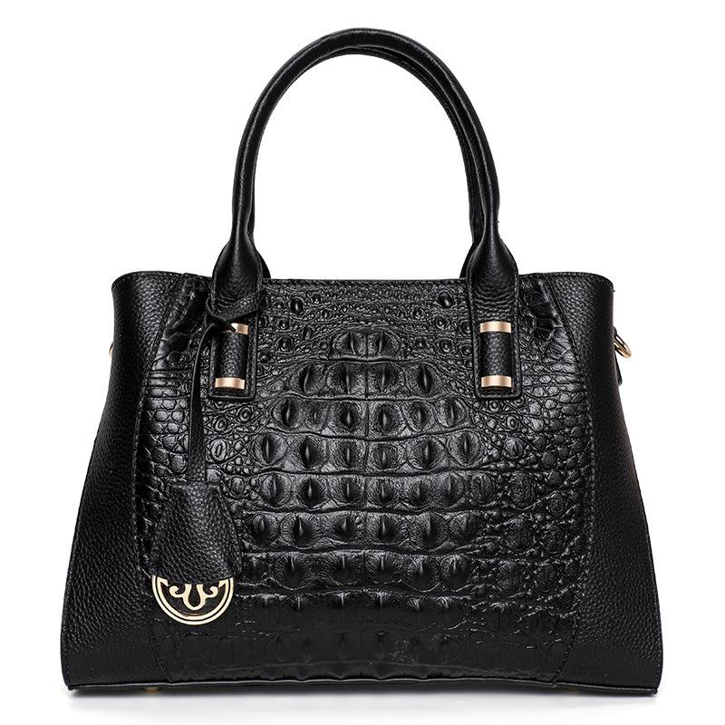 

Женская сумка Модная женская сумка Сумка для поездок на работу Большая сумка из кожи с крокодиловым узором Женская сумка через плечо