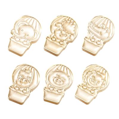 Animal Pattern Wax Seal Stamp Head for Valentine Card Wedding Invitation Envelope, Balloon Shaped Wax Seal Stamp Head