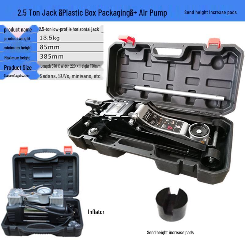 2.5 Ton Heavy Duty Horizontal Hydraulic Jack for SUVs, Off-road & Small Cars