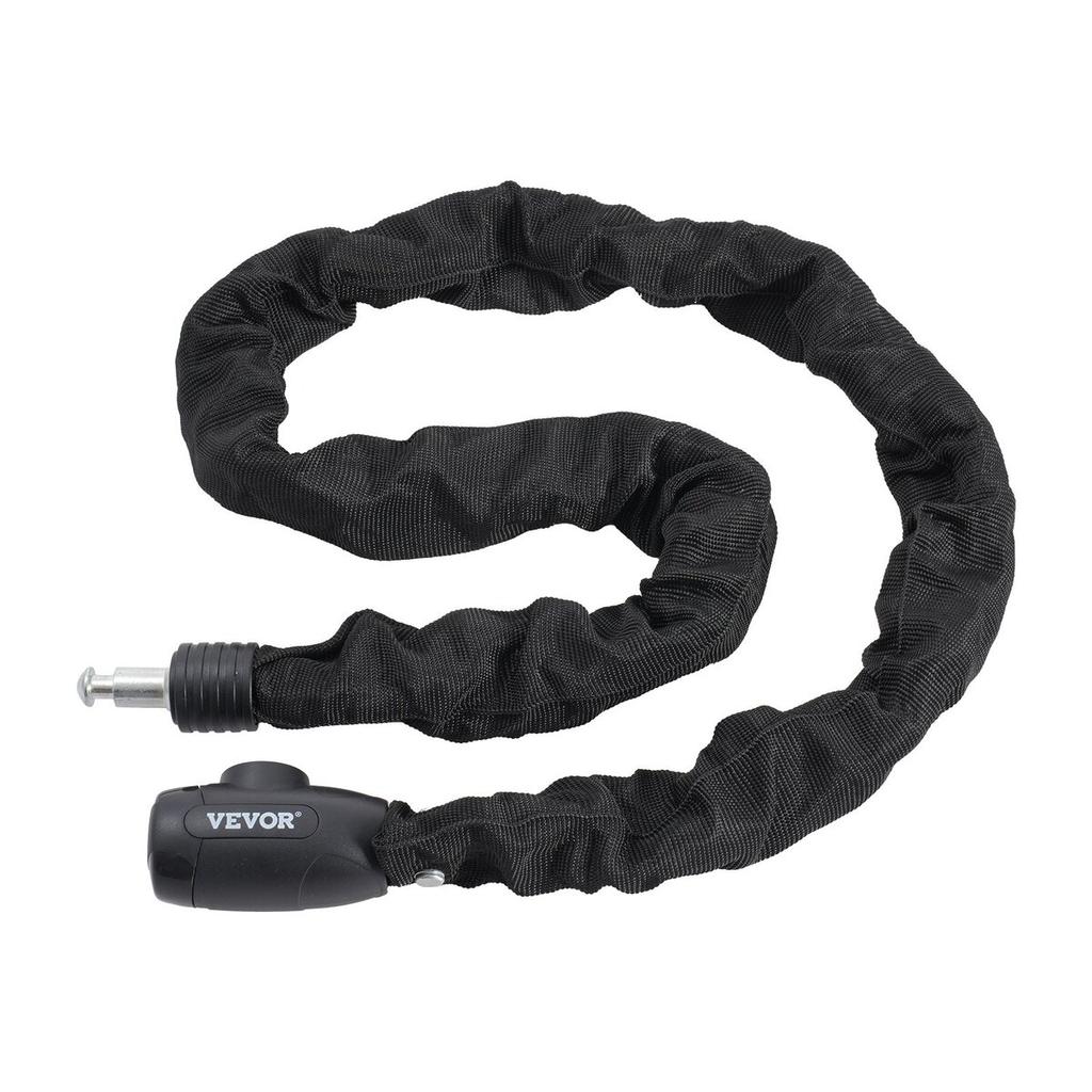 Bike Chain Lock 3.94 Ft Combination Bicycle Chain Lock with 4 Keys 8mm