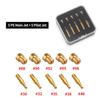 NIBBI 6/10 Pcs Motorcycle PE Carburetor Main Jets M5 M6 Injector Nozzle Jets Set for Yamaha Honda Motocross Accessories