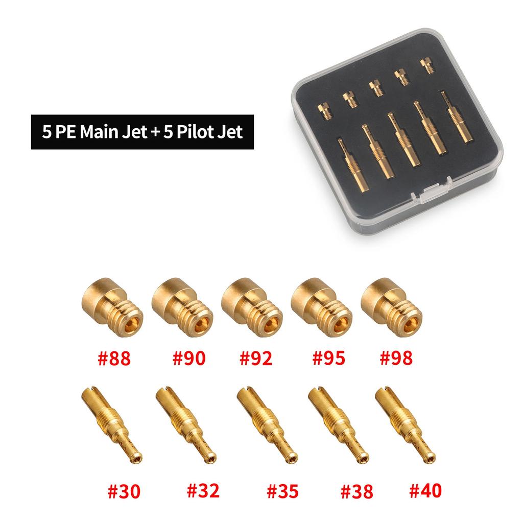 NIBBI 6/10 Pcs Motorcycle PE Carburetor Main Jets M5 M6 Injector Nozzle Jets Set for Yamaha Honda Motocross Accessories