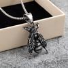 Men's Retro Stainless Steel Bee Pendant Necklace