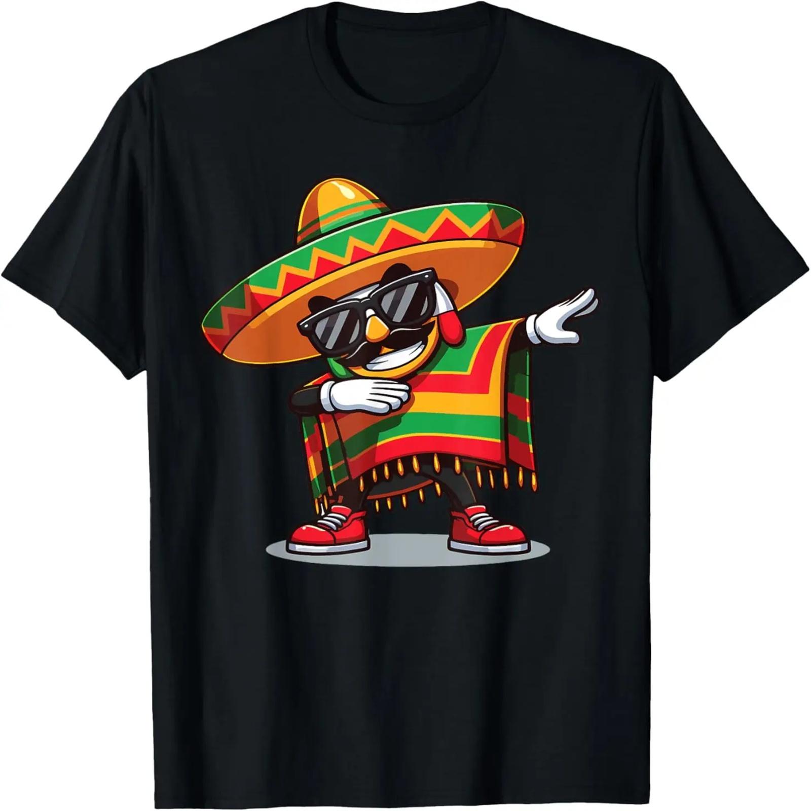 

Mexican Boy Dabbing Poncho Cinco de Mayo 2024 T-Shirt XXXXXL