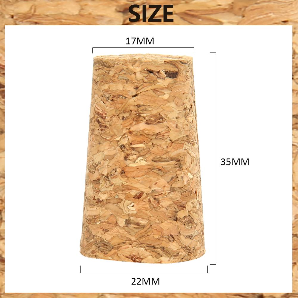 Wine Corks Standard Natural Soft Wood Wine Stoppers Reusable Tapered Sealing Plug Portable Beer Bottle Stoppers for Wine Bottle