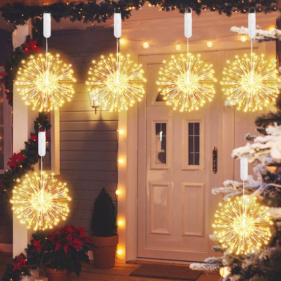LED Fairy Lights Remote Control Dimmable Multiple Lighting Modes Rechargeable