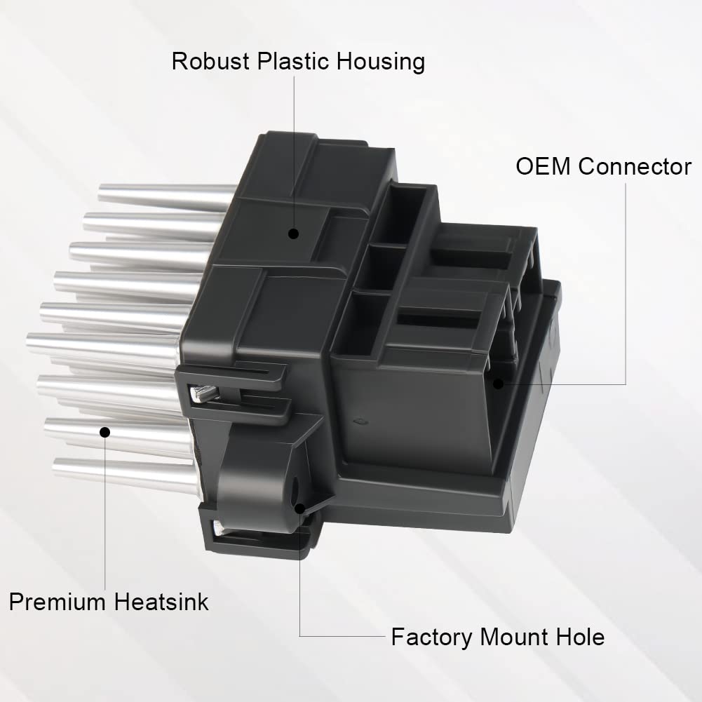 15141283 HVAC Blower Motor Resistor Compatible with 2008-2012 Buick 2007-2014 Cadillac Chevy GMC 2008 2009 Hummer H2 2007-2009 Pontiac Suzuki Saturn