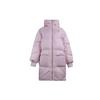 Converse Down Jackets Women's Nude Pink Hooded Moderate Puffer Jacket 10019328-A02
