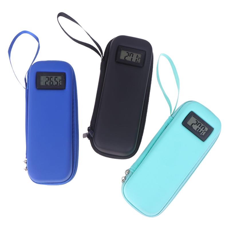 Reusable Insulin Travel Case With Thermometer Display Medicine Organizer Bag Waterproof Insulin Cooling Bag For Diabetics