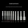 S2 Air Impact Hex Socket Bit Set, Pneumatic & Electric Screwdriver, 1/4 Strong Magnetic